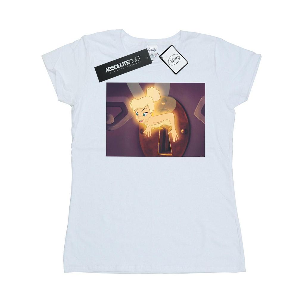 Disney Womens/Ladies Tinker Bell Lock Squeeze Cotton T-Shirt