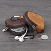 PU Leather Coin Purse Retro Small Zipper Pouch For Coins Earphones Accessories Bag Pendant