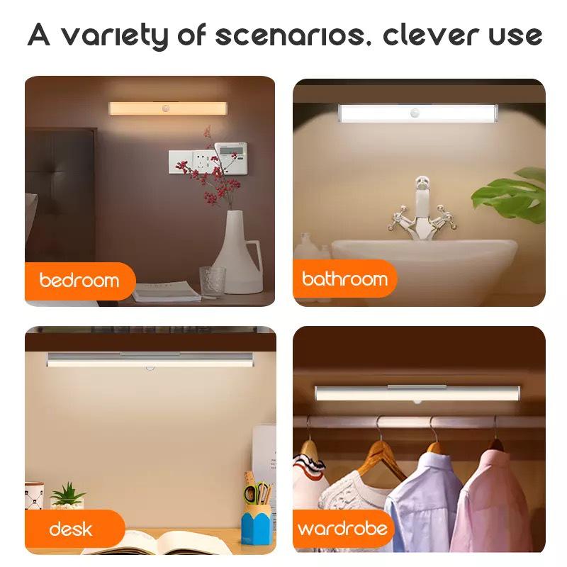 Spot USB Rechargeable Magnetic LED Wardrobe Light with Motion Sensor and Light Control