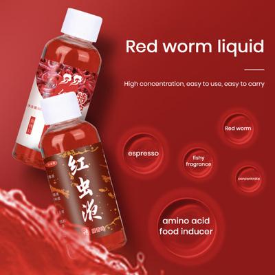60ml Fish Enhancer Liquid High Concentration Stimulate Taste Safe Ingredients Strong Penetration Red Worm Liquid Bait Fish Enhancer Fishing Supplies