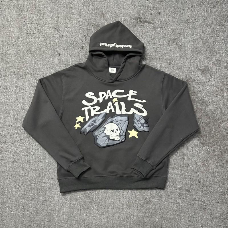 Broken Planet Streetwear Hoodie Set With 3D Puff Print Loose Fit Cotton Sweatshirt Men