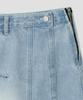 Taibseobiseu Spiked Dot Denim Skirt [Blue]