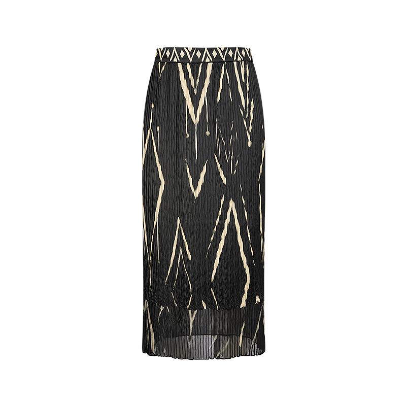 

LESS 2025 Autumn Elegant H-Line Long Skirt XS