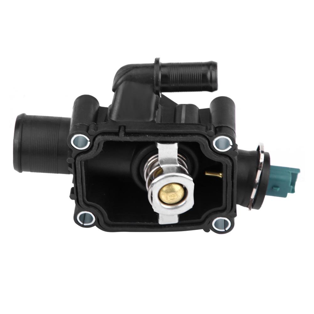 Engine Coolant Thermostat Housing Assembly Fit for Peugeot 206 207 207 CCGRAND RAID PARTNER.