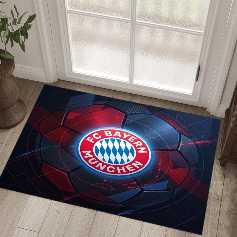 Tappeto in velluto di cristallo con design Bayern Monaco Accogliente Non?Tappeto Stampato Antiscivolo per Camera da Letto Soggiorno Ingresso