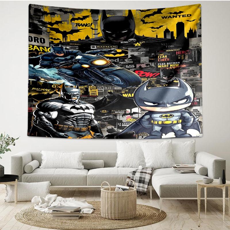 Superheroes Print Tapestry - Portable Wall Decor Cloth, for Home, Dorm, Travel, Bedroom, Living Room - Ideal Birthday Housewarming Gift