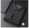 Long Sleeve Men's Autumn Minimalist Lapel Collar Versatile Polo Shirt