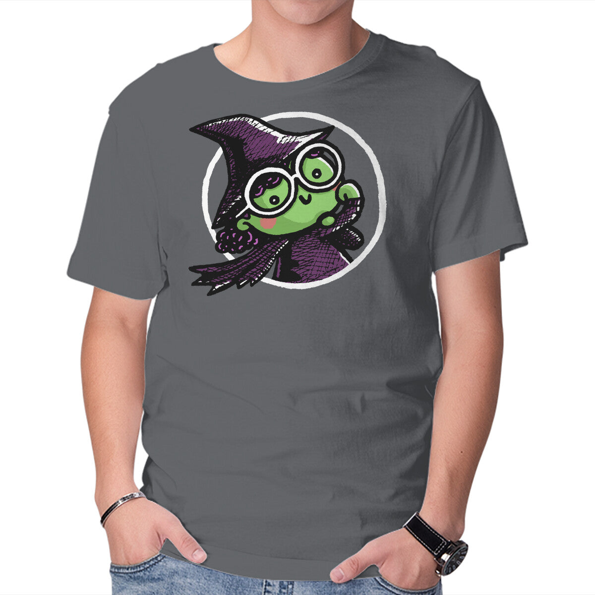 Unisex Crew Neck T-Shirt Witch Of The West Graphic Short Sleeve Casual Tee S