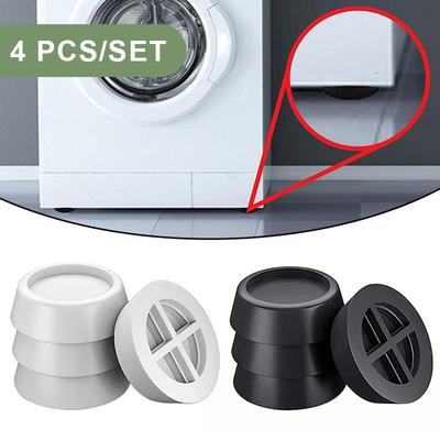 4PCS Rubber Anti Vibration Pads Washing Machine Support Furniture Feet Legs Universal Mat Dampers Stand Home Slipstop Silent Pad
