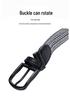Men's Tactical Nylon Pin Buckle Belt - Woven Leather for Outdoor & Workwear