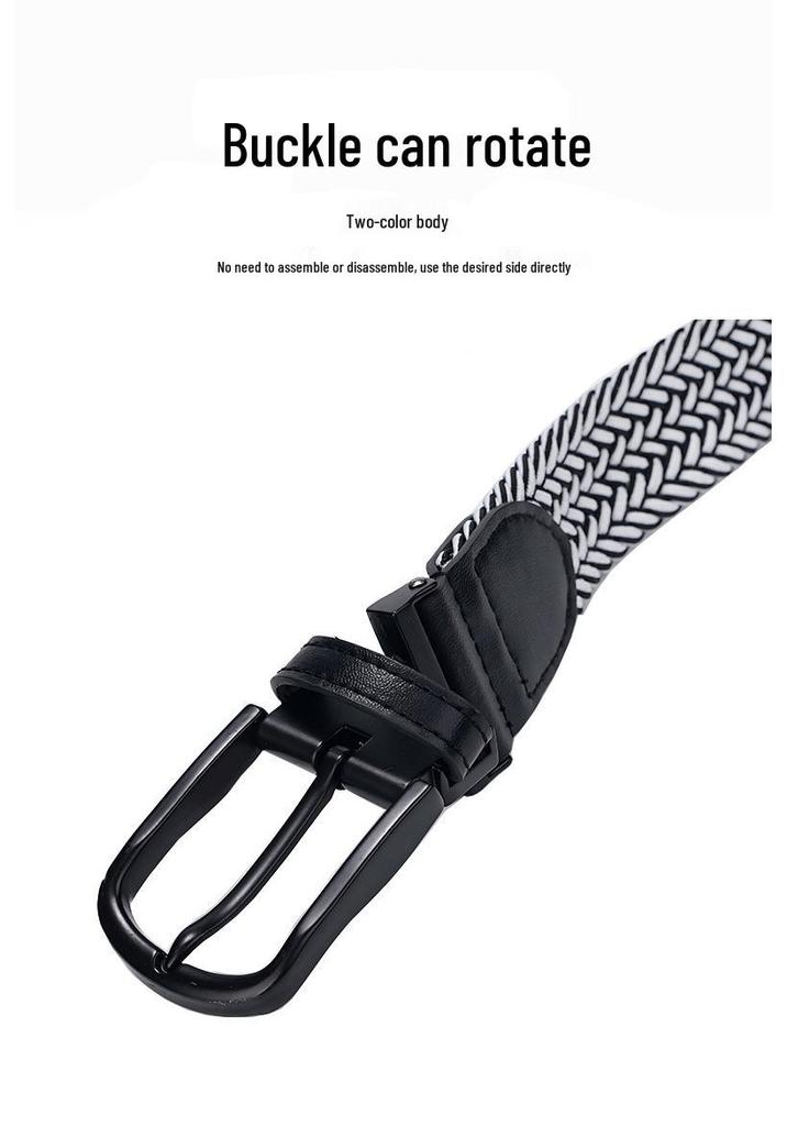 Men's Tactical Nylon Pin Buckle Belt - Woven Leather for Outdoor & Workwear