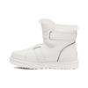 Women's Mini Buckle Short Boots White 1138157-WHT
