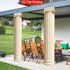 2D Flat, 2pcs 2D Flat Roman Column Theme, 30.48X179.83 cm Polyester Door Couplet, Roman Style Design, Suitable for Photo Backgrounds, Birthdays, Outdo