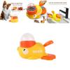Small Yellow Duck Pet Interactive Toy Feeder For Cats And Dogs