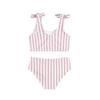 Girls' Colorblock Bikini Set, Two-Piece Swimsuit for Kids