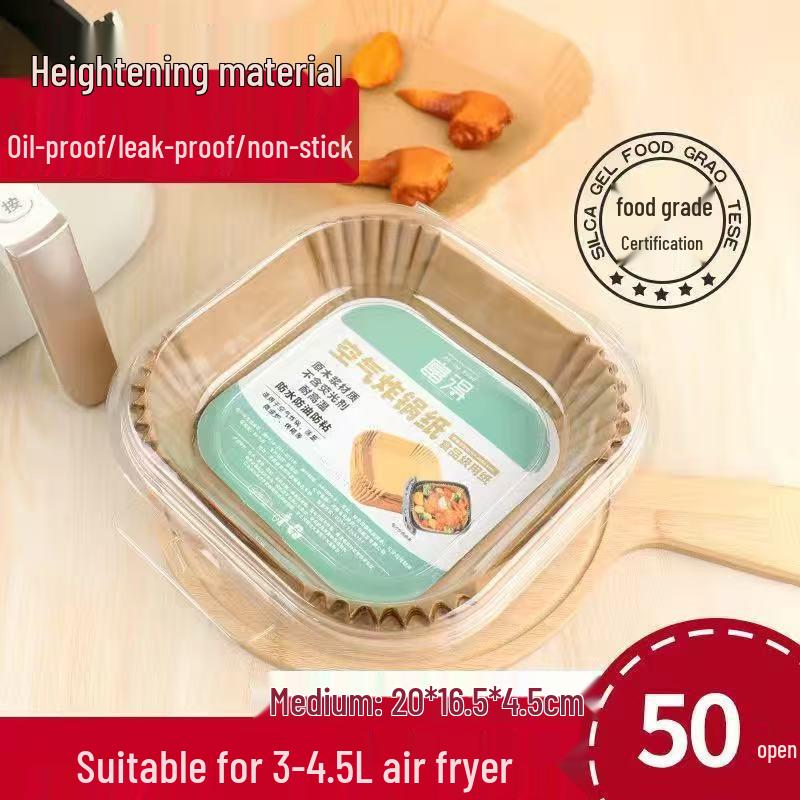 Ölfestes Silikon Heißluftfritteuse Backpapier Tablett Einlage