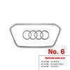 Car Styling Steering Wheel Center Logo Cover Replacement Trim Accessories For A Sline TT A3 A5 A7 Q3 Q5 Q7 Q8 A4L A6L A8L Q5L