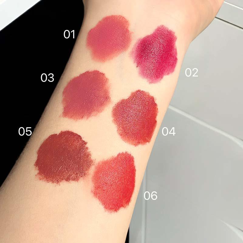 Cappuvini Panda Cute Color Lip Gloss Set: Matte & Natural for Students