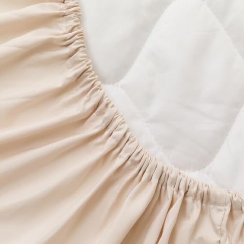 Nitori Box Pad, Organic Cotton Blend, OG2 T01 NF, Semi-Double Size, Beige, NITORI 7566772