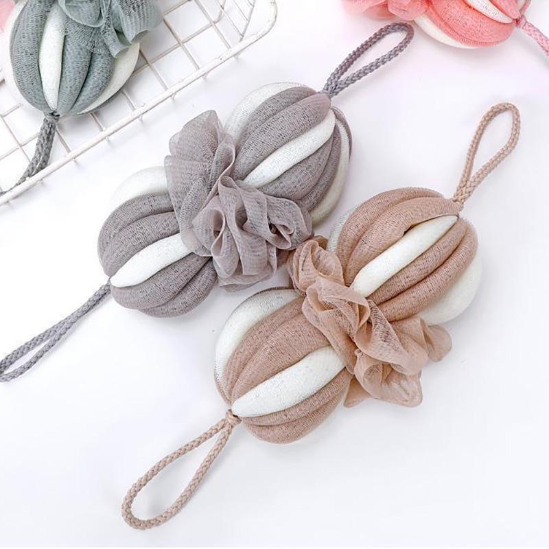 Bath Flower Strips Stretchable Bath Ball Long Strips Soft Bath Artifact Bathing and Scrubbing Adult Durable Stretchable Bath Ball