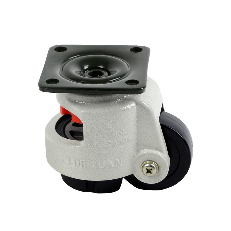 Nylon Swivel Leveling Casters with Rubber Wheels for Industrial Machinery