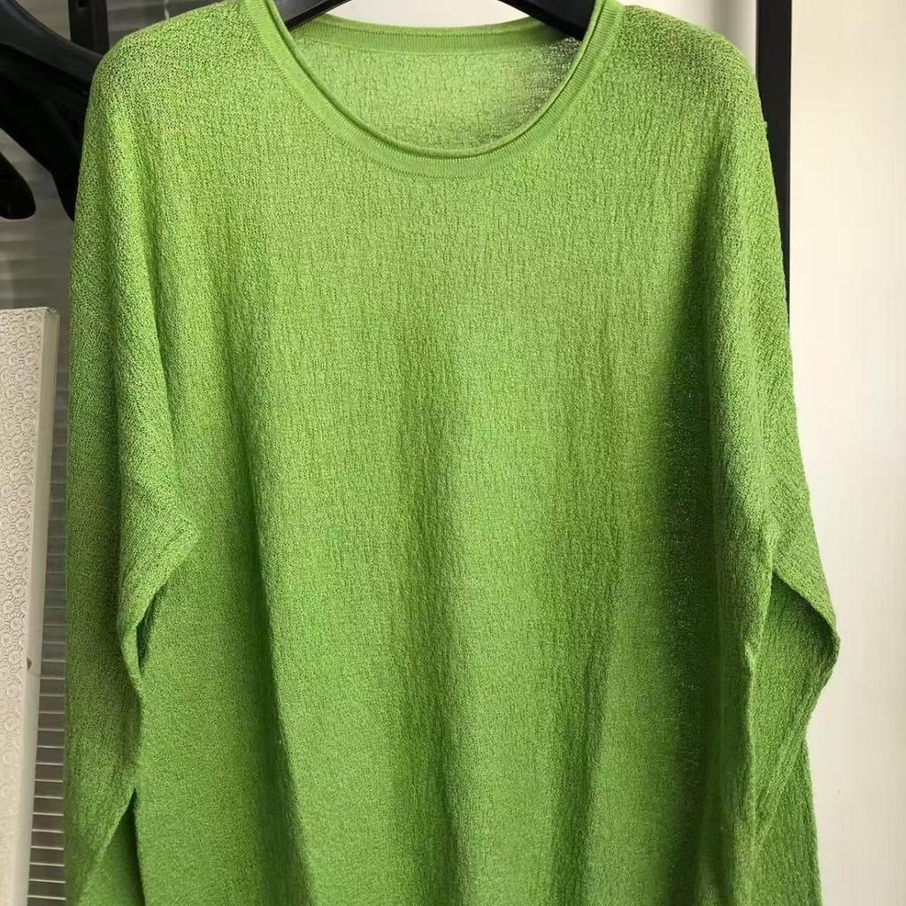 Silk Cashmere Long Sleeve Women's Sweater - Velvet Thin Pullover with Round Neck (YFS001)