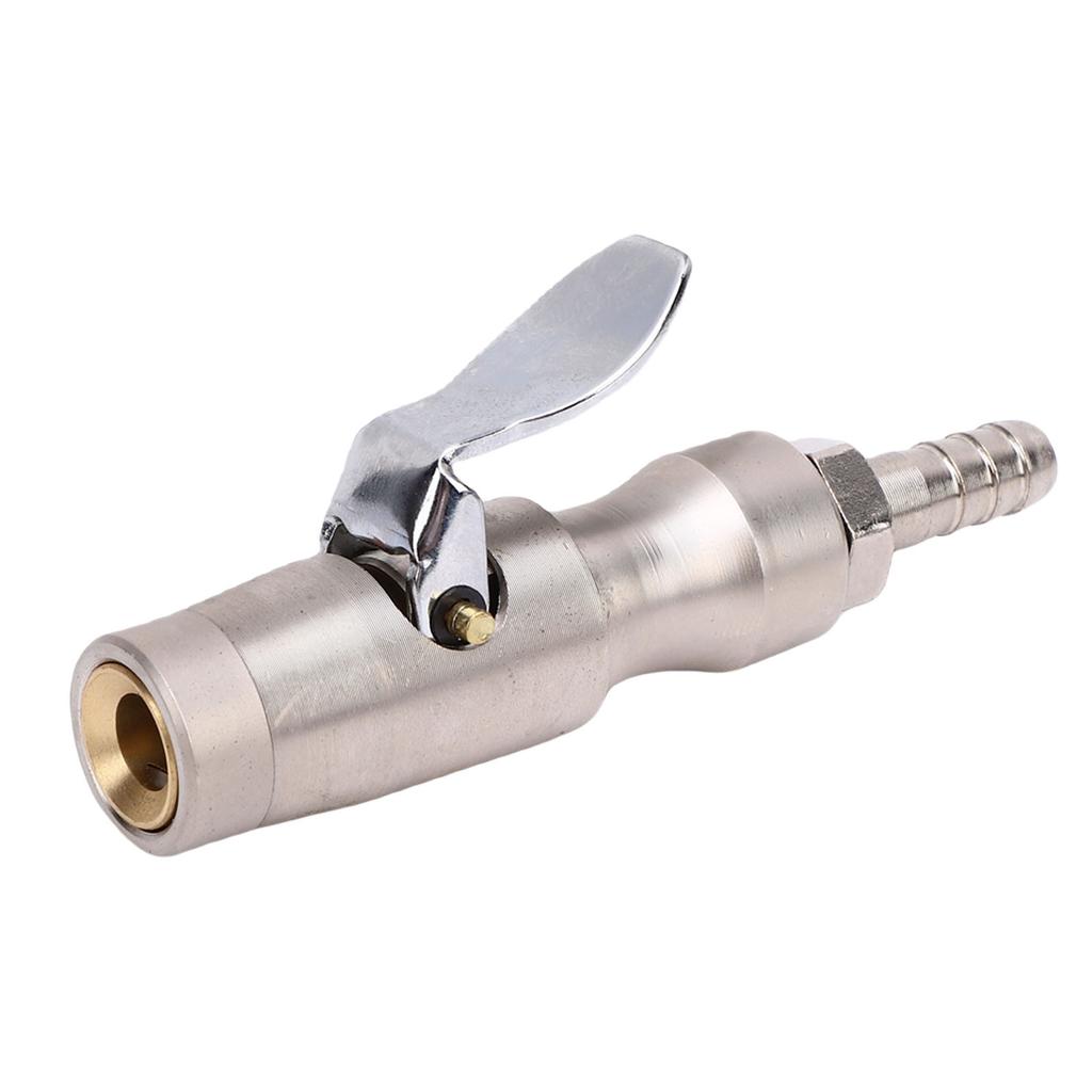 Locking   Chuck 300 PSI 1Celsius4in FNPT Heavy Duty Closed   Brass Straight Lock On Tire Chuck for Tire Inflator Gauge