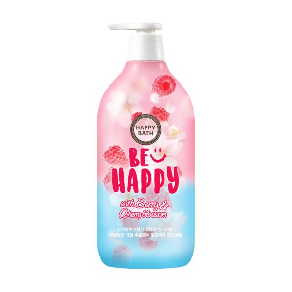 HAPPY BATH Smile Body Wash Relaxing Cherry Berry 900g