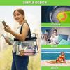 Clear PVC Tote Bag for Women – Large Capacity Waterproof Storage Bag for Gym, Swimming & Travel