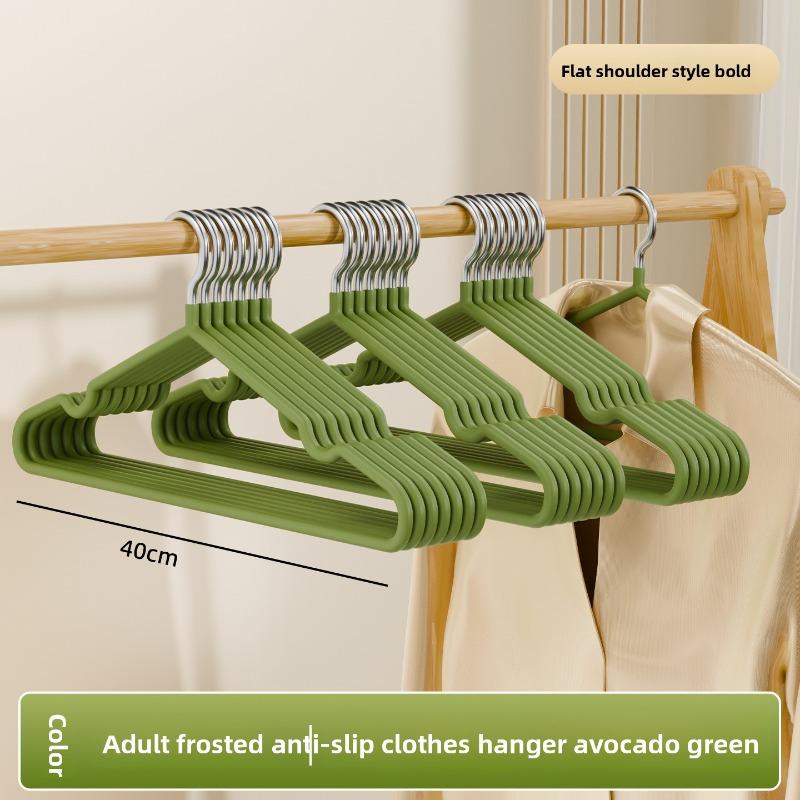 Super Thick Matte Resin Coat Hanger, Seamless and Anti-slip, Adult Thickened Coat Hanger Support Coat Hanger