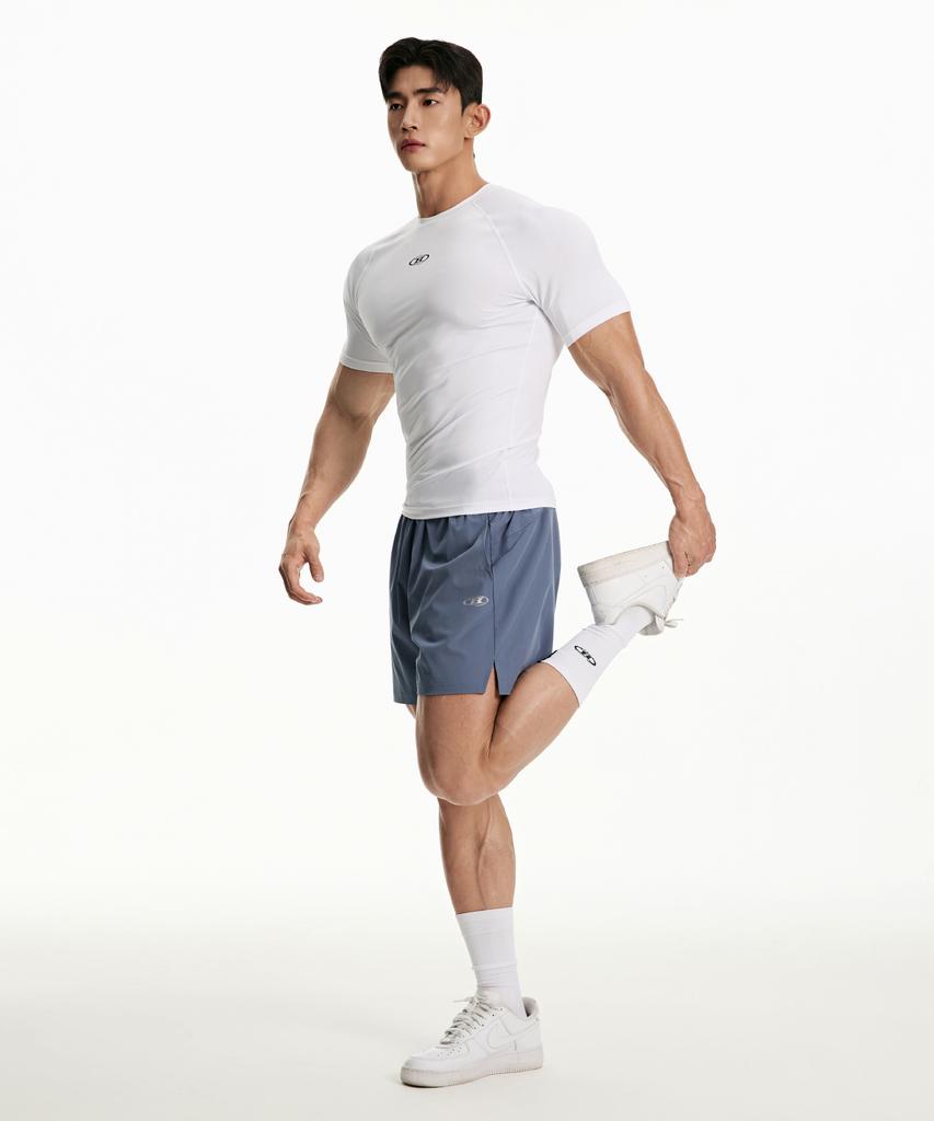 BORN TO WIN Symbol B Compression Short Sleeve [White]