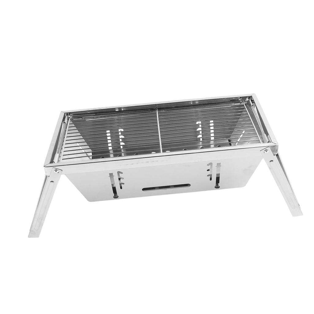 Camping Smoker BBQ Grill Portable Multi Functional Stainless Steel Charcoal BBQ Grill Fo