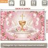 2D First Holy Communion Celebration Background, Chalice & Dove