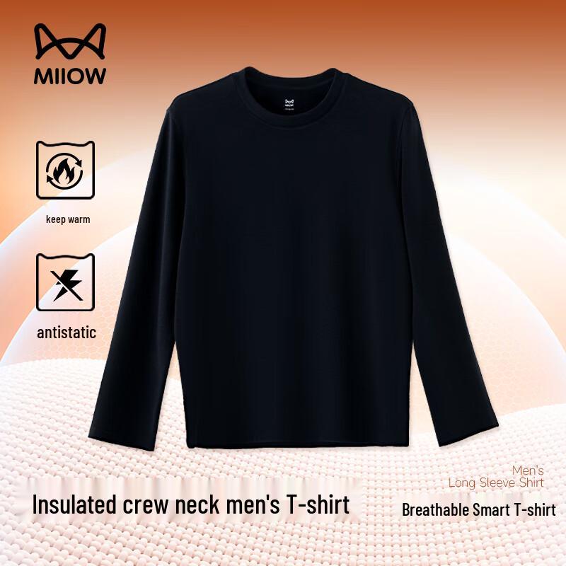 

MiiOW Мужская толстовка с длинным рукавом и круглым вырезом, повседневная XL