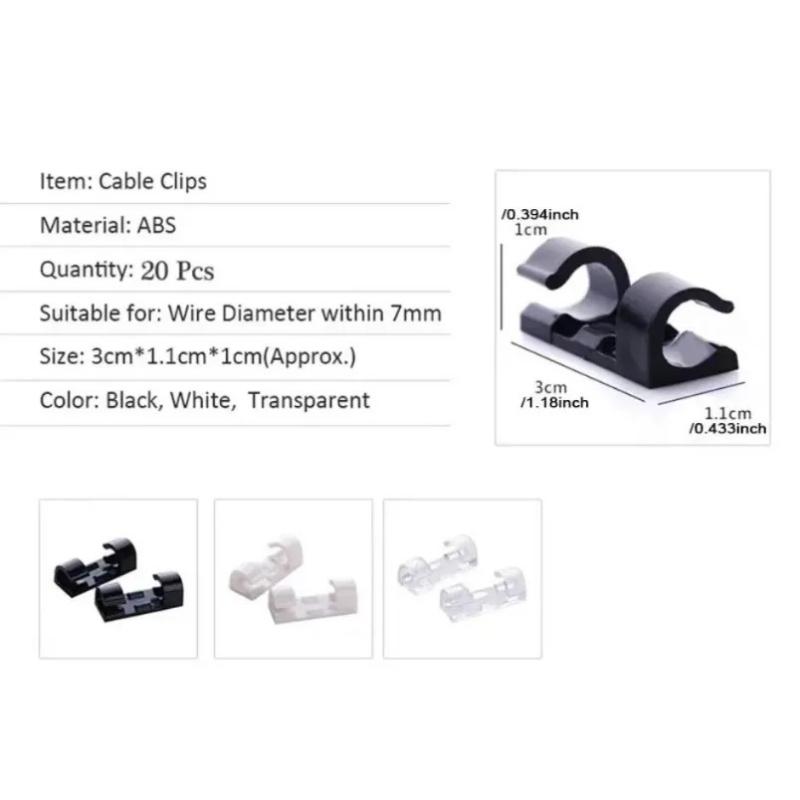 No-punch Cable Manager, Wall Sticker, Traceless Wire Storage, Fixed Self-adhesive Wire Clip, Network Cable Routing Artifact