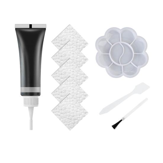1 Set Faux Leather Repair Kit with Coloring Gel Accessories Professional Car Seat Sofa Jacket Handbag Shoes Faux Leather Scratch Repair Refurbishment