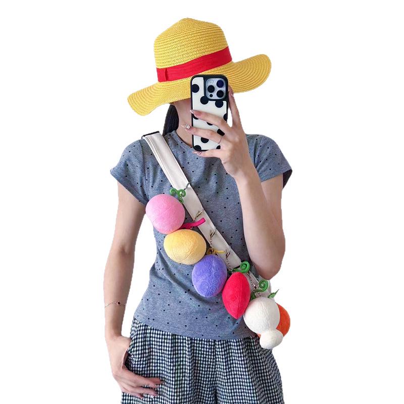 One Piece Luffy Teufelsfrucht Plüsch Schlüsselanhänger Anime Anhänger Neuankunft