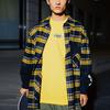 Li Ning Skateboard Series Printed Loose Round Neck Casual Sweatshirt Men Sweatshirt Yellow AHSR033-4