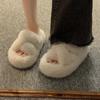 Mao Mao slippers women's outer wear 2025 autumn and winter new models go out thick-soled plush shoes fashionable foreign style home cotton mop