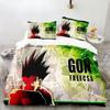 Hunter X Hunter 3D-Druck Bettbezug-Set Bettwäsche-Set Japanischer Anime Twin Queen King Bettdeckenbezug Kissenbezüge Heimdekoration 012
