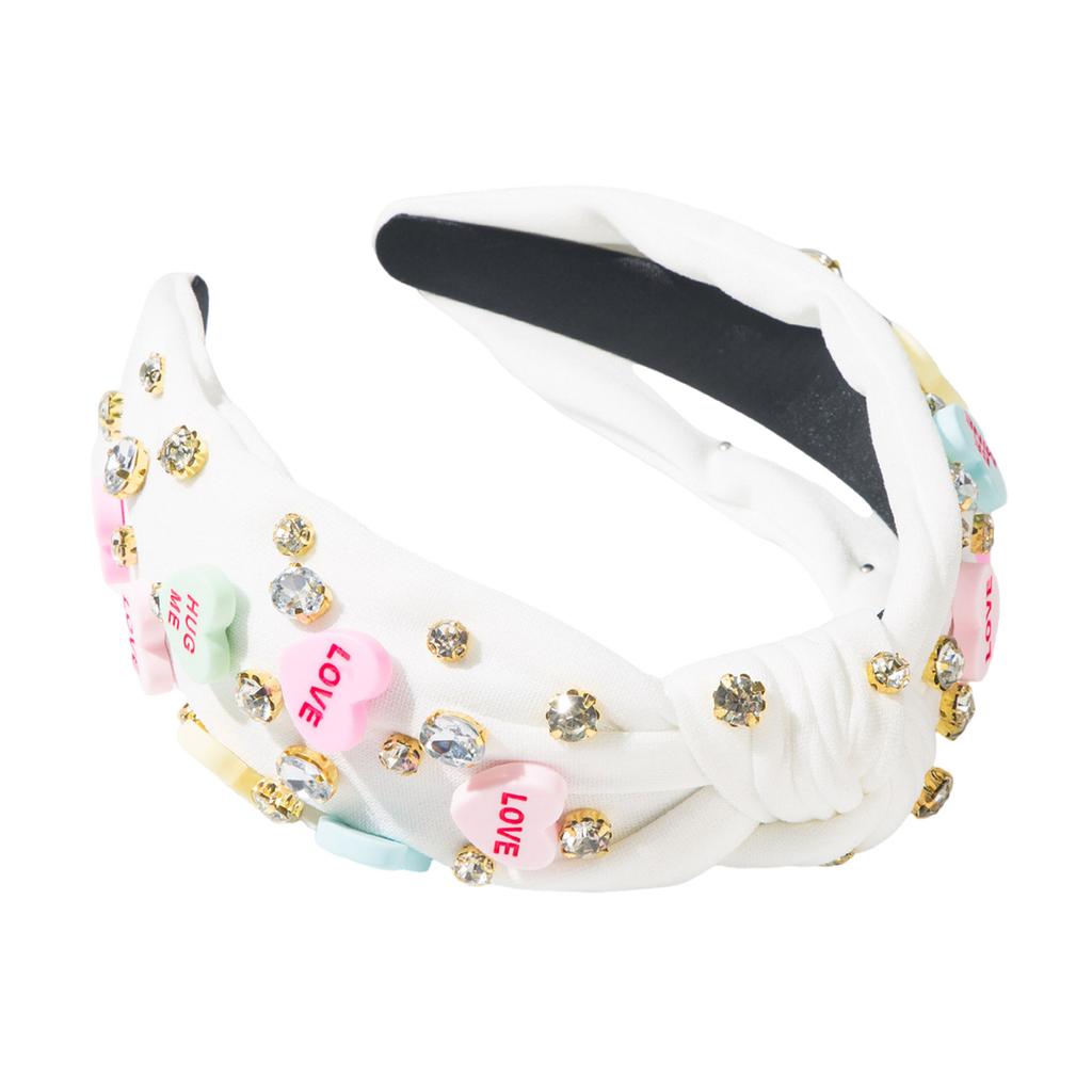 Women's Fashion Headwear Versatiles Knotted Hair Band Vintage Styles Headbands for Valentine's Day