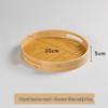 Jingbaodi Round Bamboo Tea Serving Tray