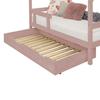 Bed Drawer 80 X 180 with Slatted Base BUDDY - Pastel Pink