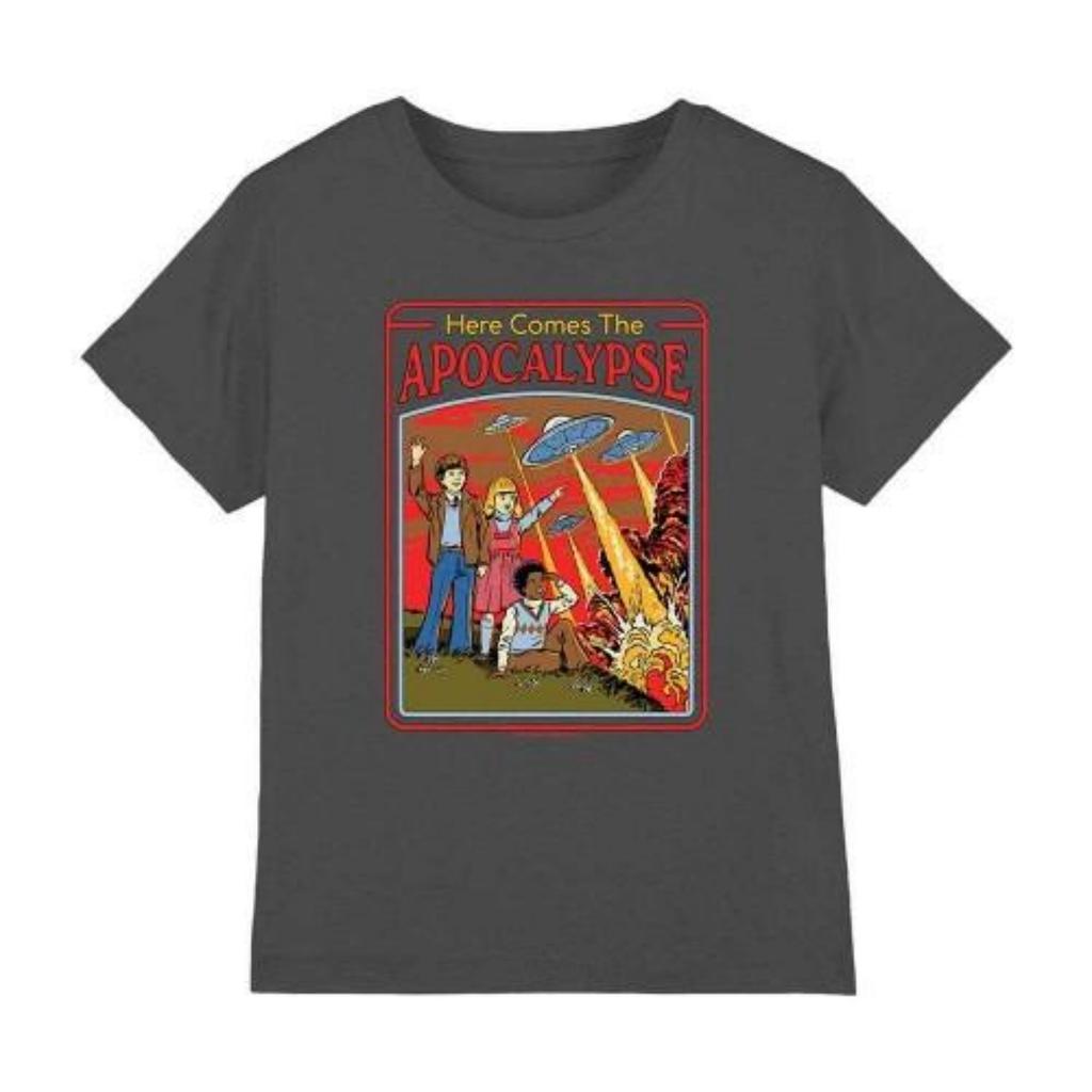 Steven Rhodes Childrens_Kids Here Comes The Apocalypse T-Shirt