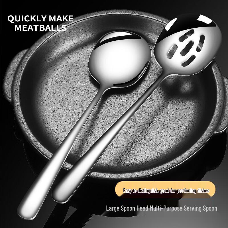 304 Stainless Steel Serving Spoon & Chopsticks Set