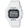 [CASIO] BABY-G BGD-5650-7JF Damen Solar Funk-Digitaluhr, Stoßfest, 10 ATM, Weiß