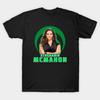 Men Black Print T-shirt Stephanie Mcmahon No-Cut Transfer Paper Print Cotton Tshirt