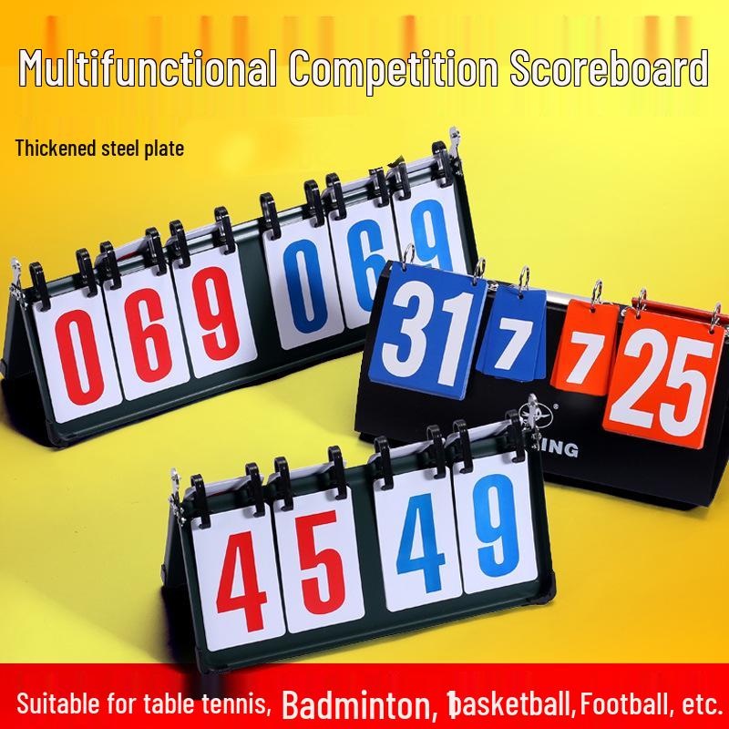 

Waterproof Flip Scoreboard for Basketball, Badminton, Table Tennis, and Billiards