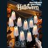 Halloween Ghost String Lights 10 LED Battery Powered String Lights With Ghost 8 Modes Ambient Lighting For Home Outdoor Patio