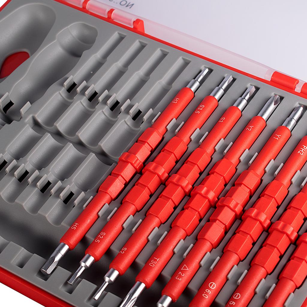 Insulated Screwdriver Set Phillips Slotted Torx Hex Screwdriver Kit with for Case Magnetic Electrical Screwdrivers Inter